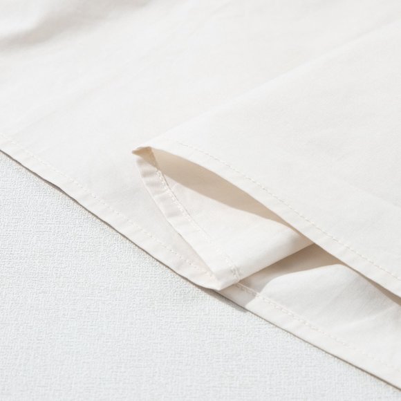 Pale Khaki Sweatshirt Poplin Mini Dress - Picture 8 of 9